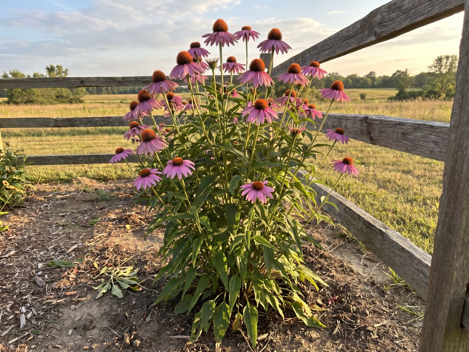 Purple Coneflower coneflower plants in bloom in a garden
